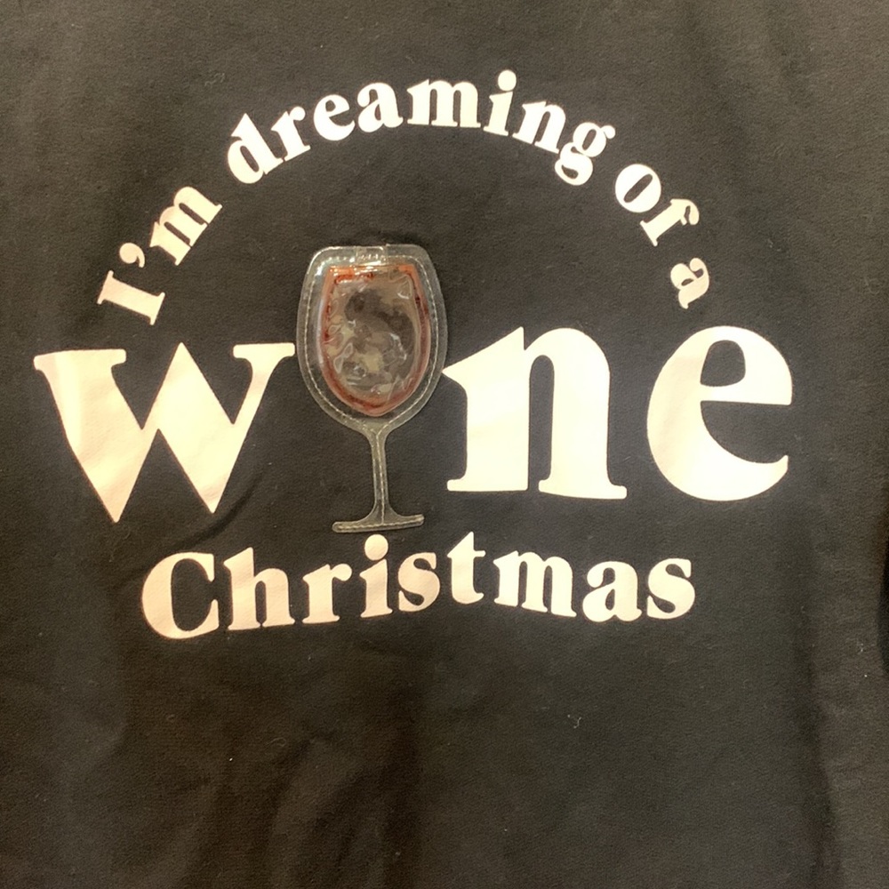 Wine Christmas Lightweight Sweatshirt - Picture 2 of 7